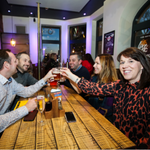 People enjoying a drink in a bar