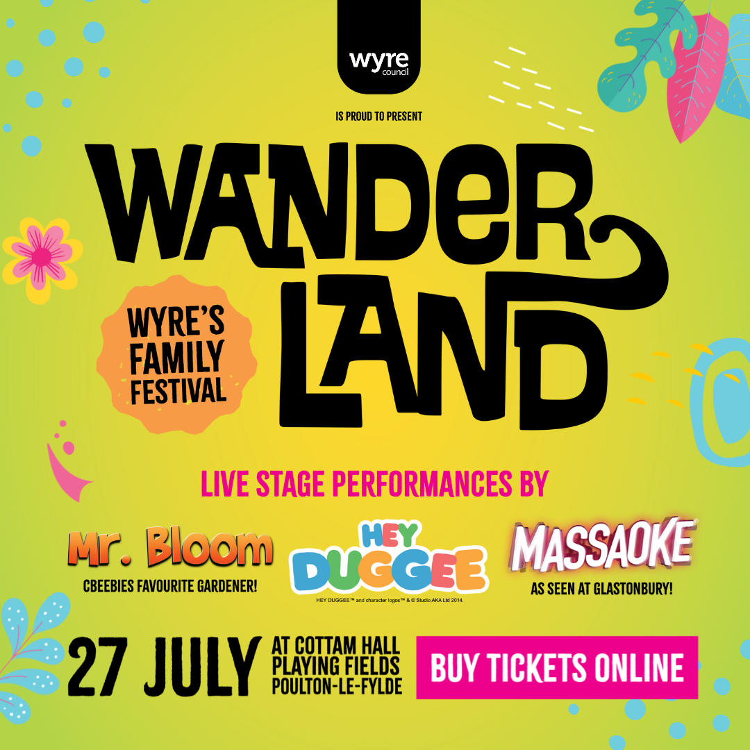 Wanderland poster including info on acts performing