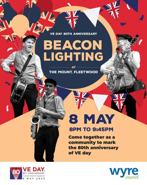 VE Day 80th Anniversary Beacon Lighting advert