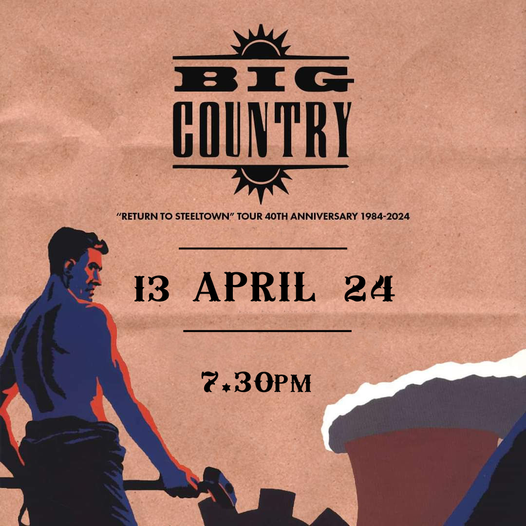 Big country Band poster for show at Marine Hall Fleetwood