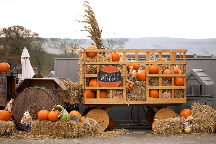 Pumpkin carriage at Billy Bobs Myerscough