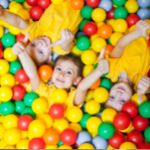 Children in ball pit