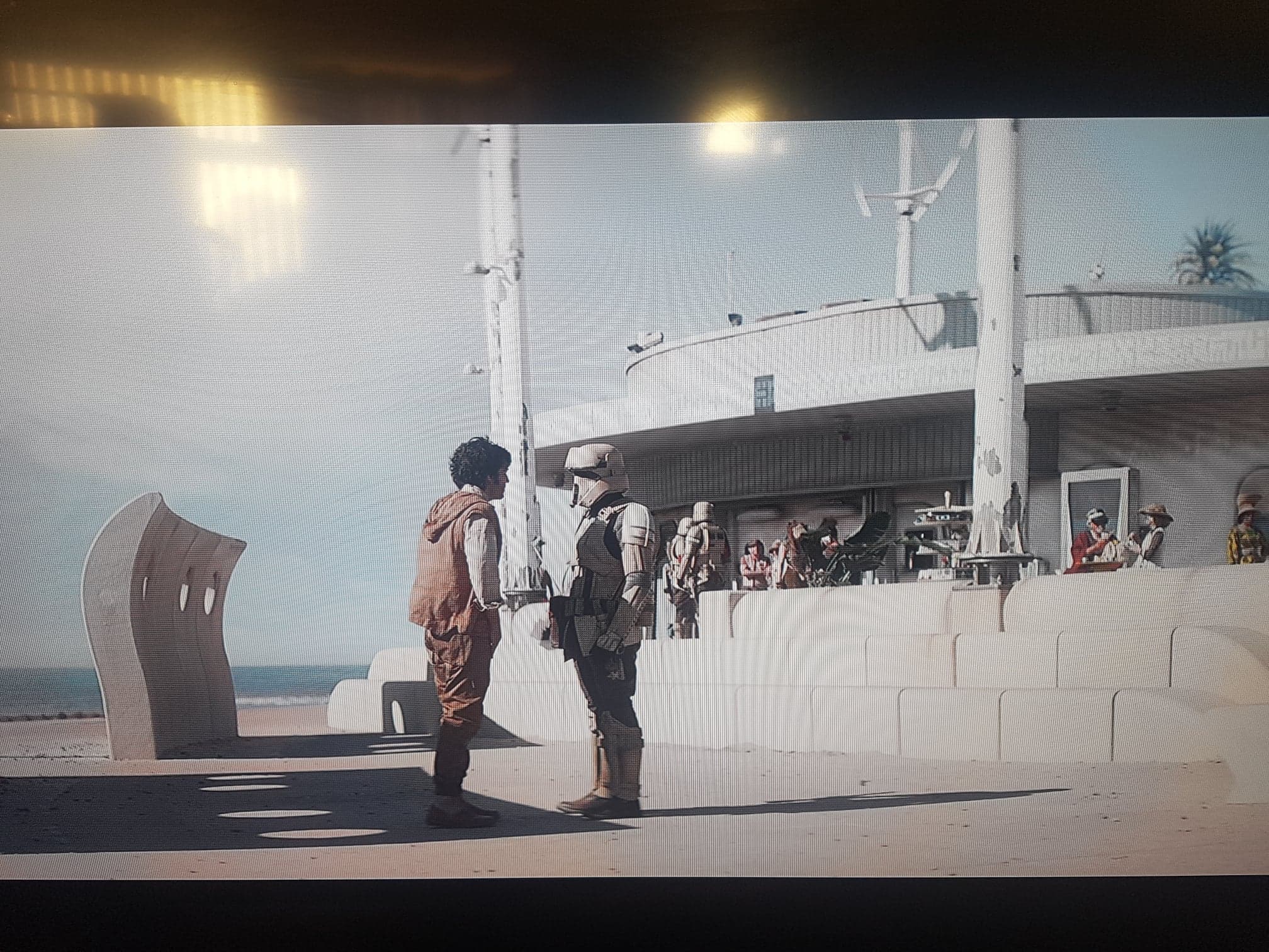 Cleveleys seafront cafe cove Star Wars Andor filming