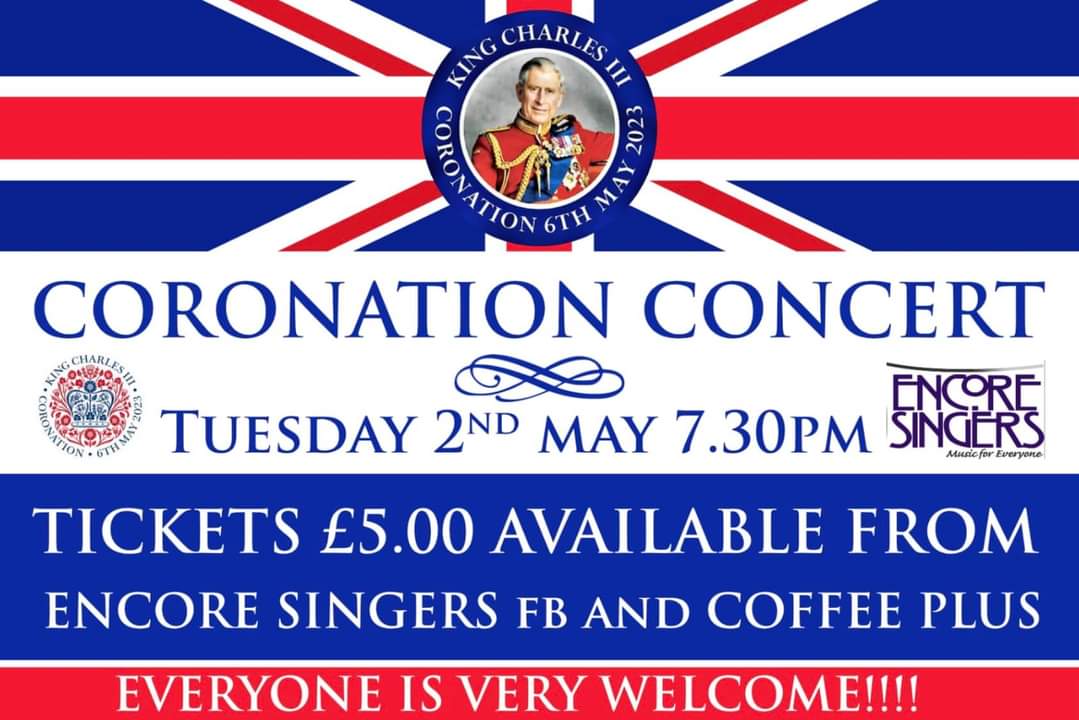 Poster for Coronation concert at Poulton Methodist Church
