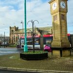 Fleetwood clock tower and tram