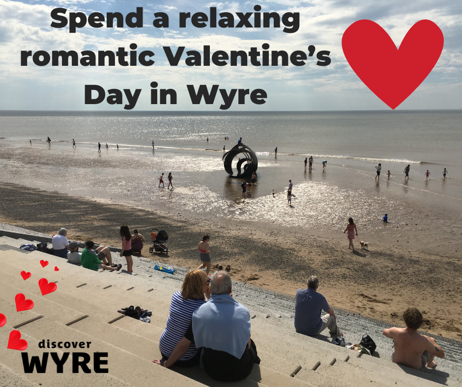 People on beach - Valentine's Day in Wyre promotion