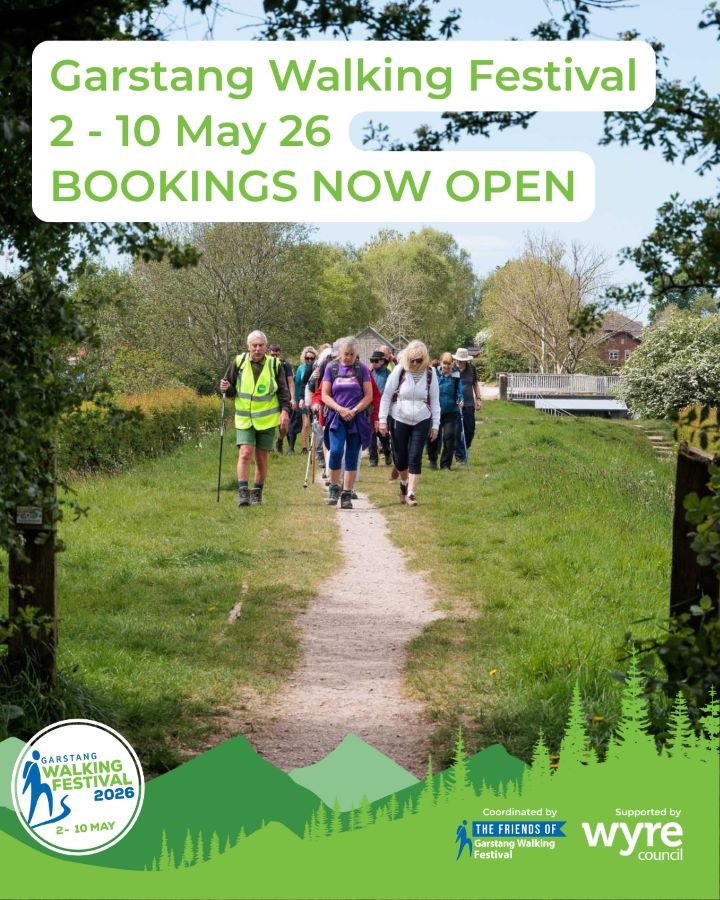 Advert for Garstang Walking Festival 2026