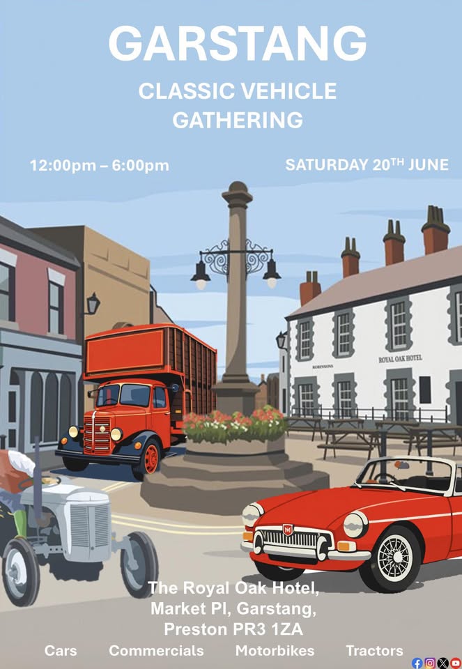 Advert for Garstang Classic Car Show 2026