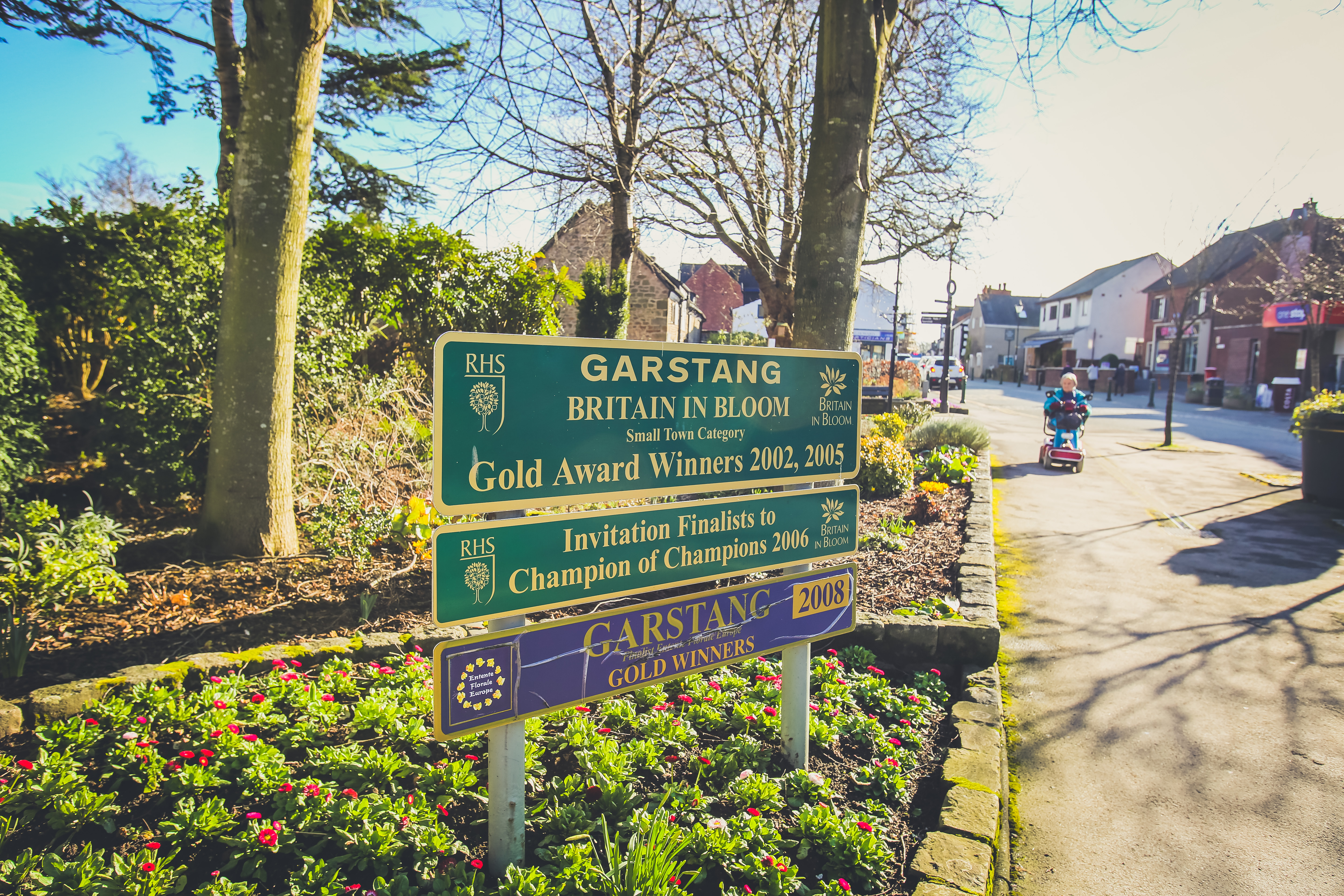 Garstang high street town centre in bloom awards