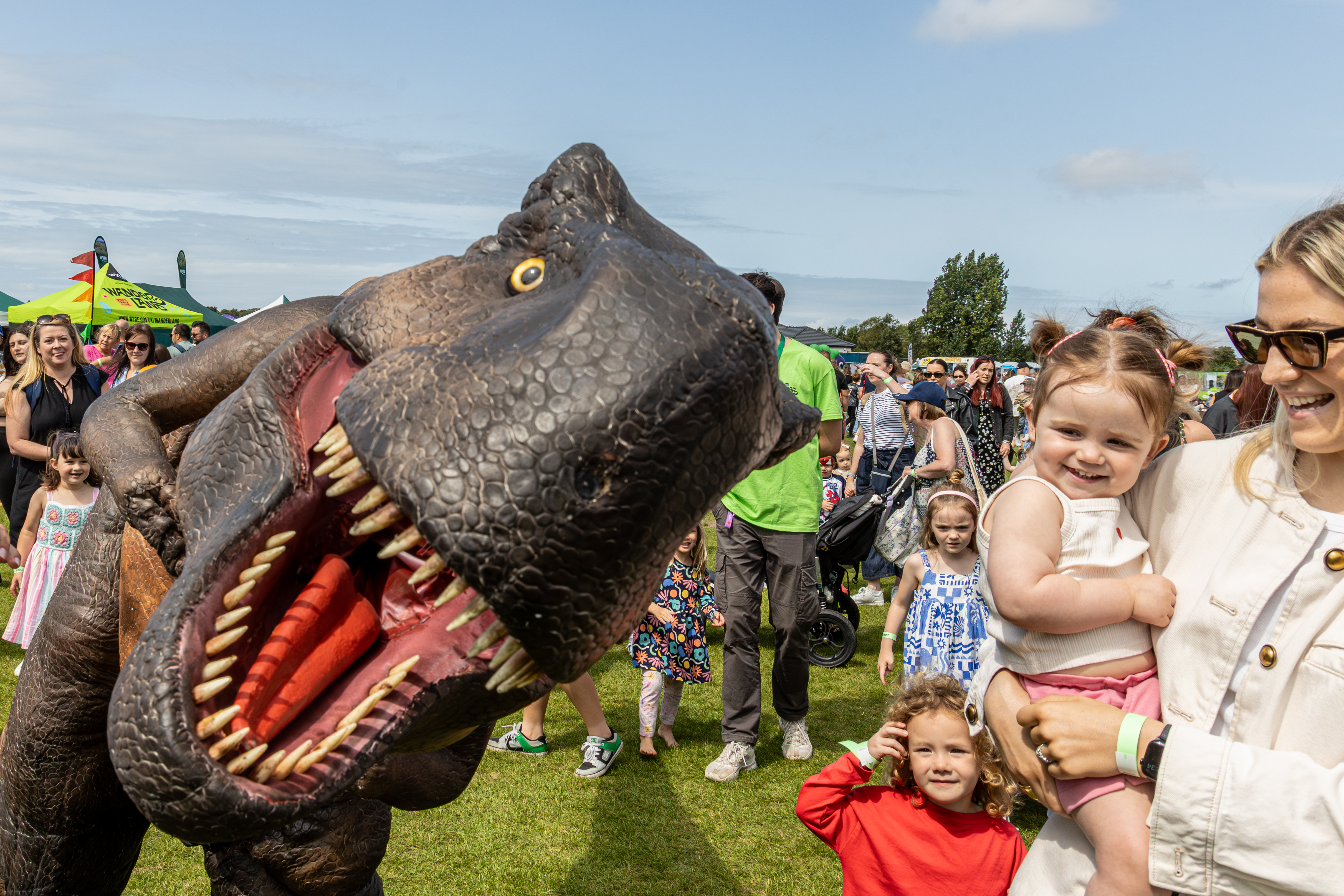Dinosaur at Wanderland family festival 2025