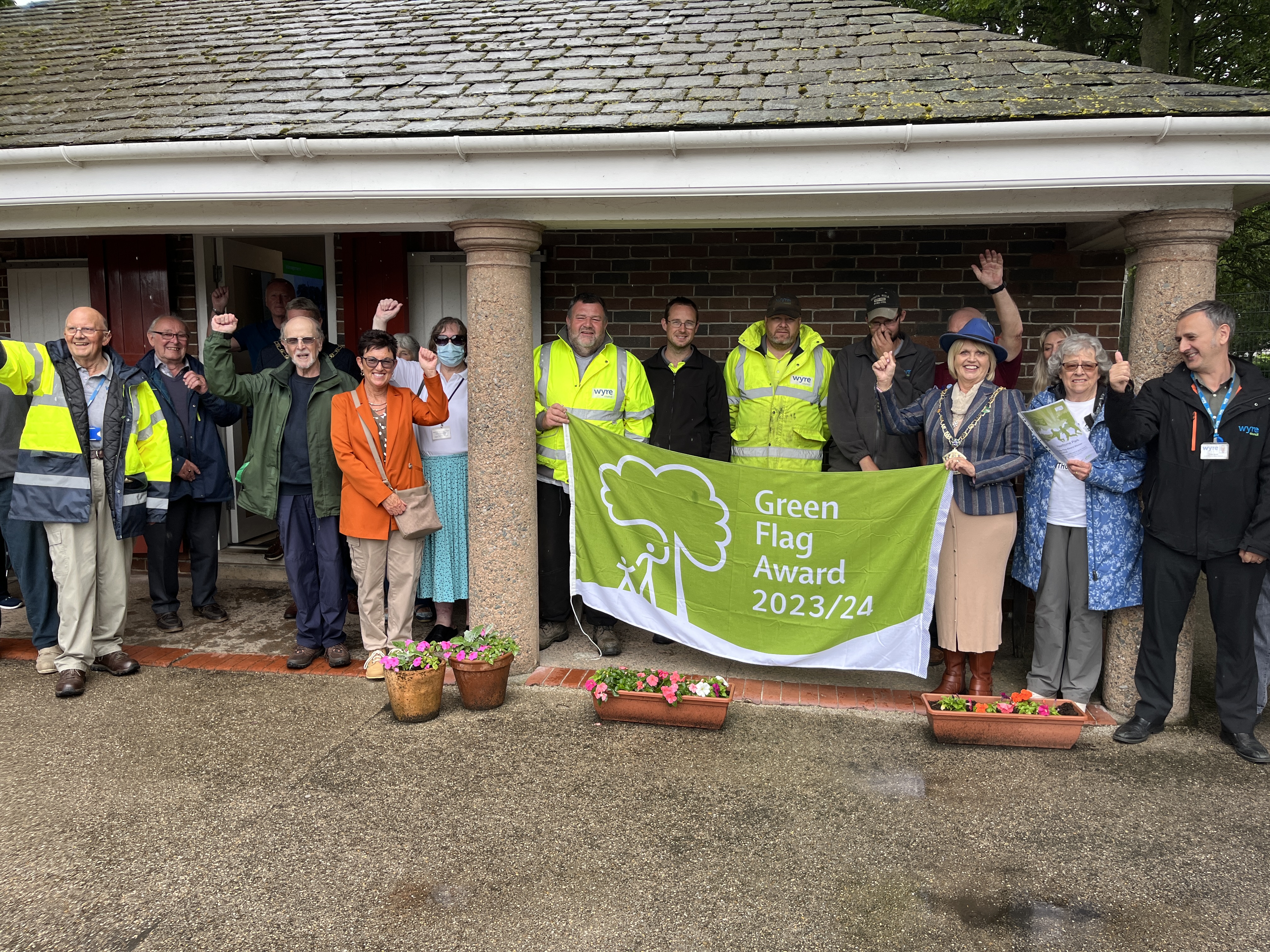 Memorial park pavilion green flag award 2023