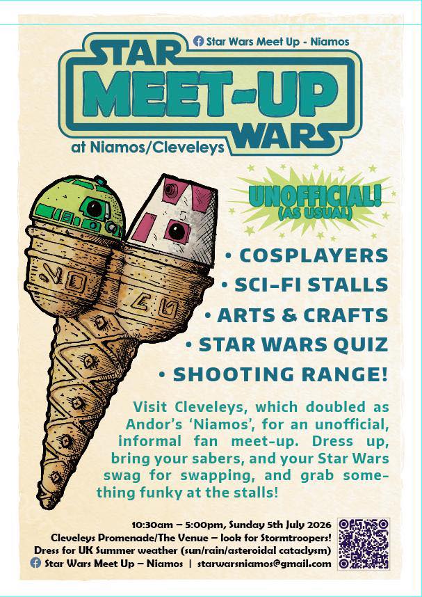 Star Wars Meet up in Cleveleys poster advertising event