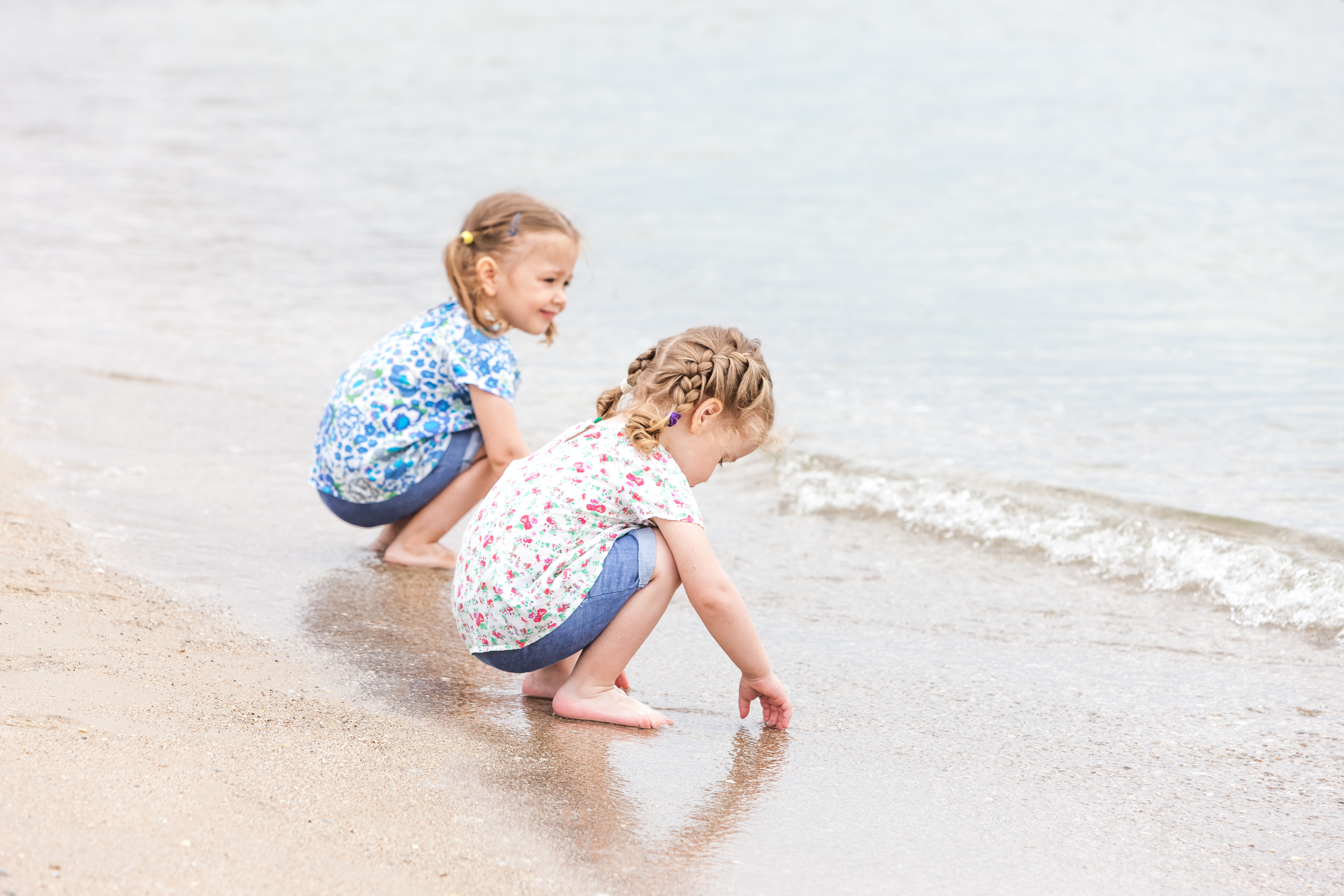 Children playing on beach