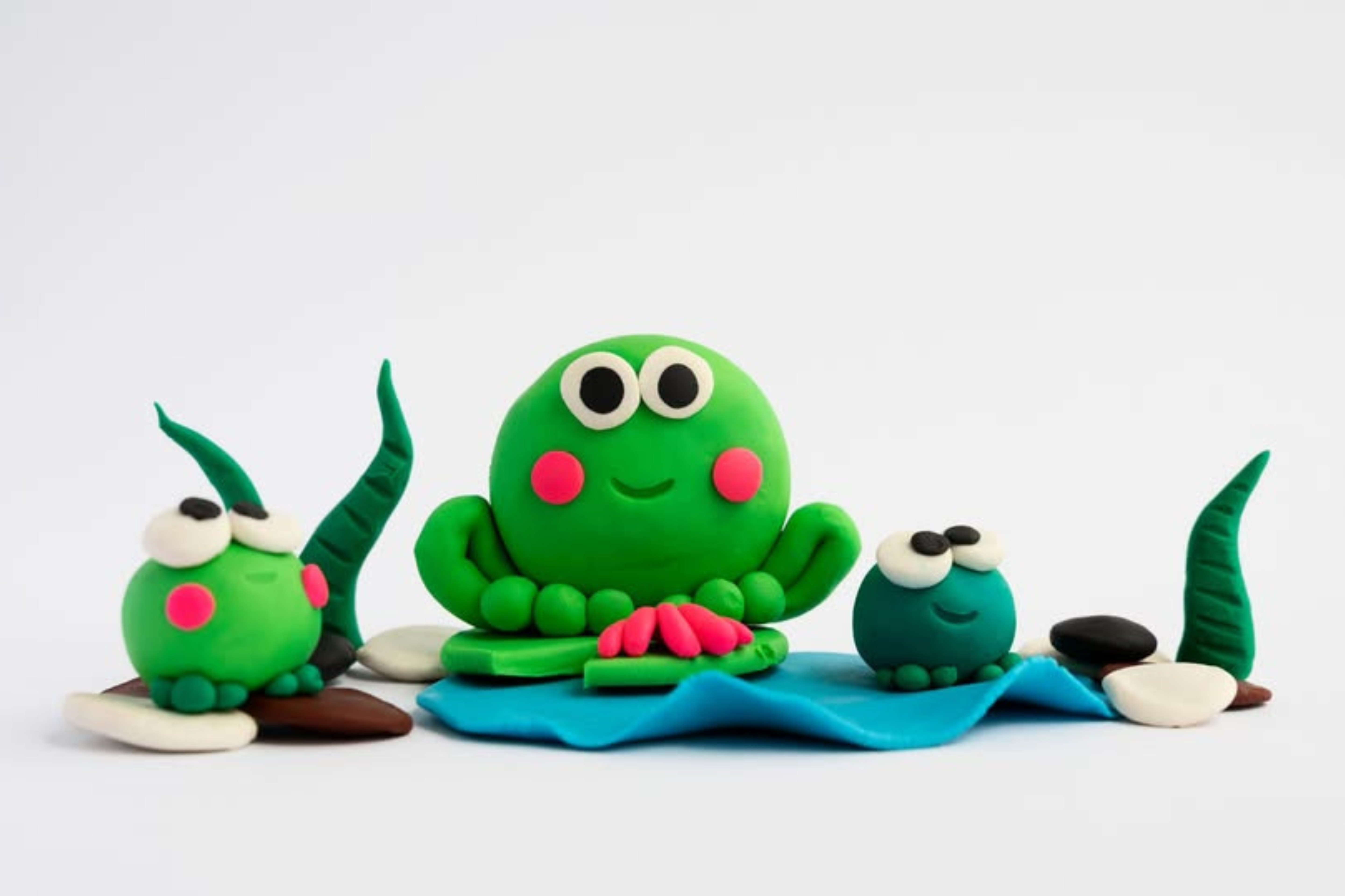 Frog made out of plasticine
