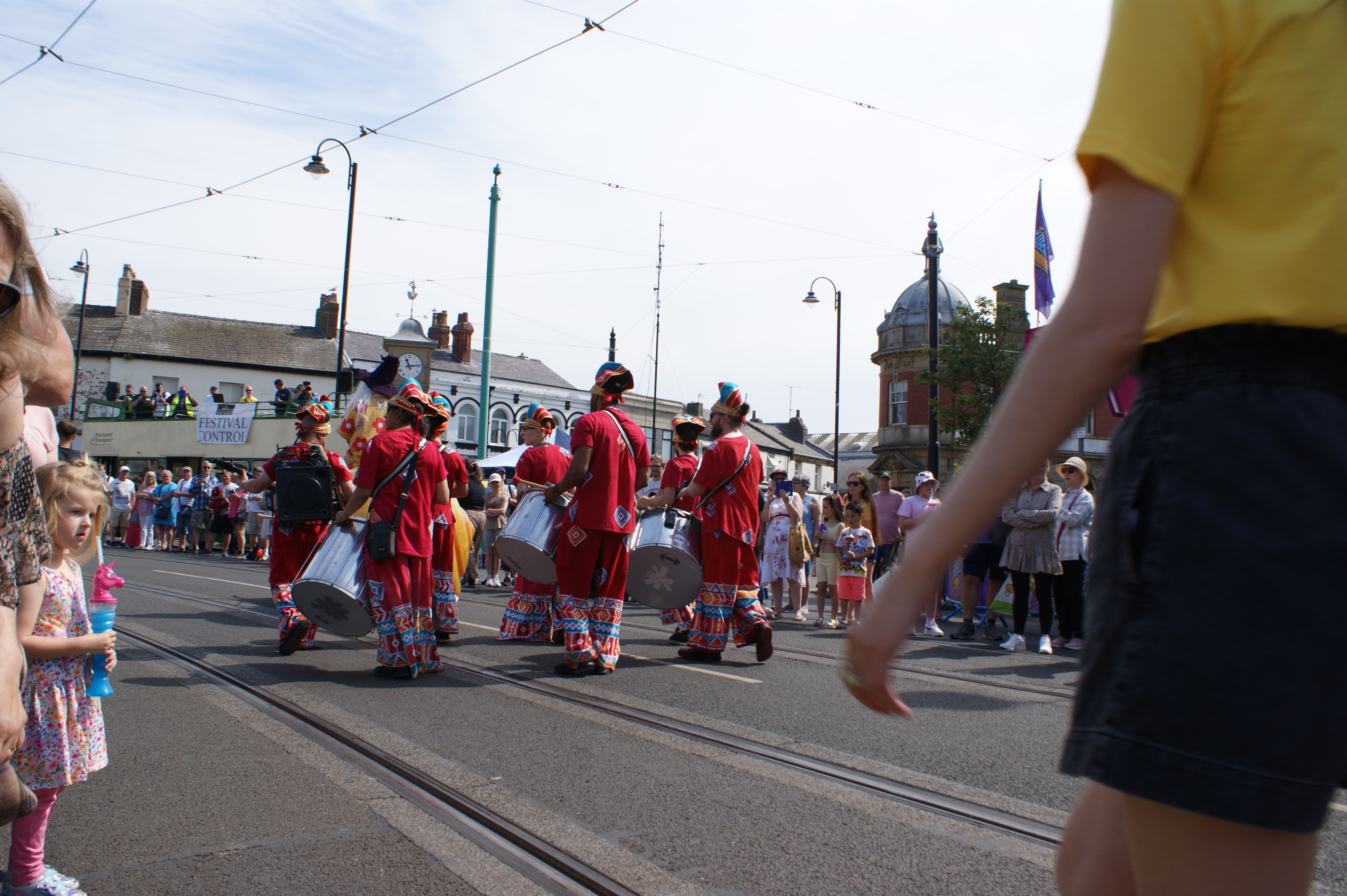 Band in parade in Fleetwood