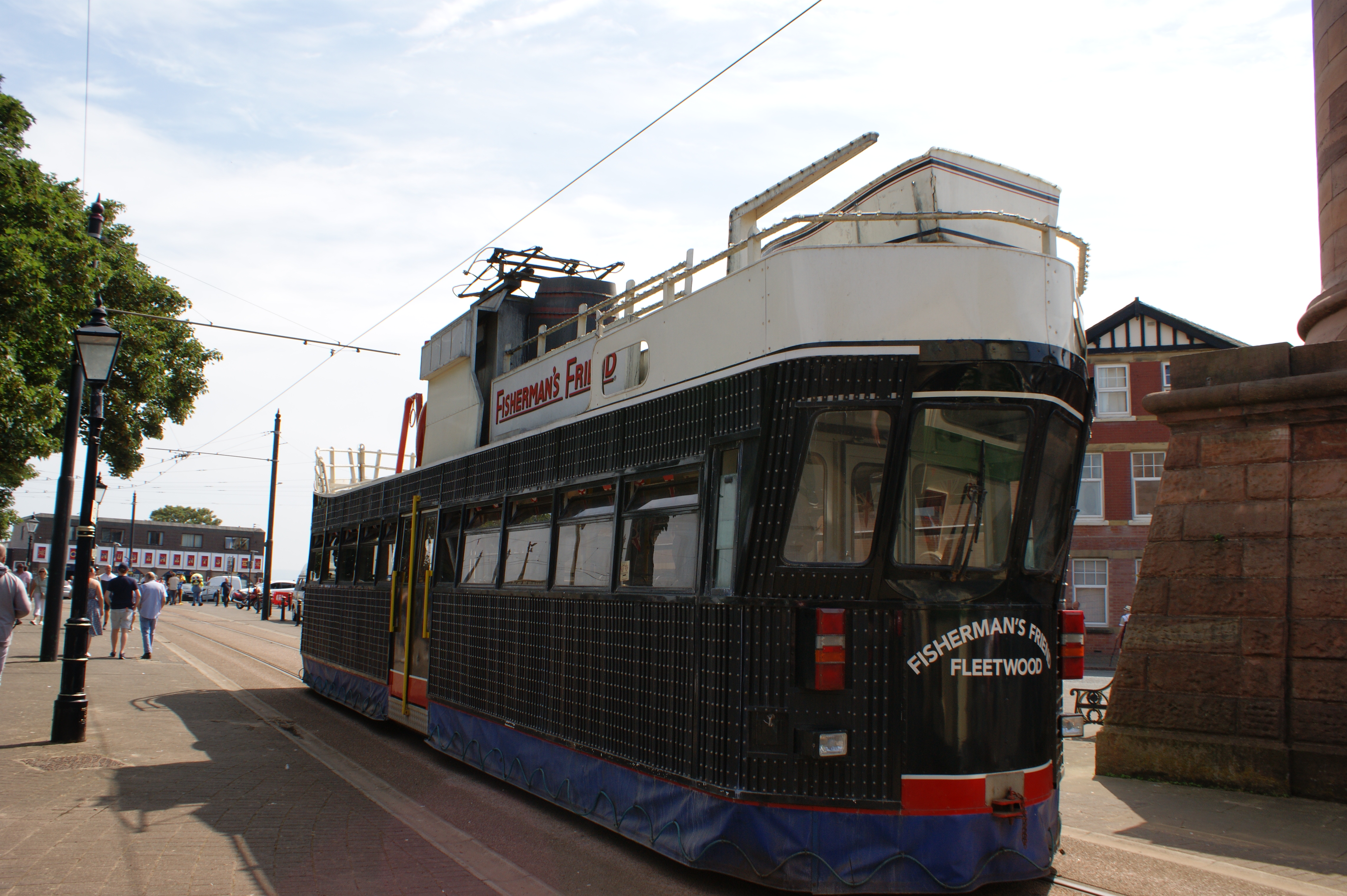 Fisherman's Friend branded tram
