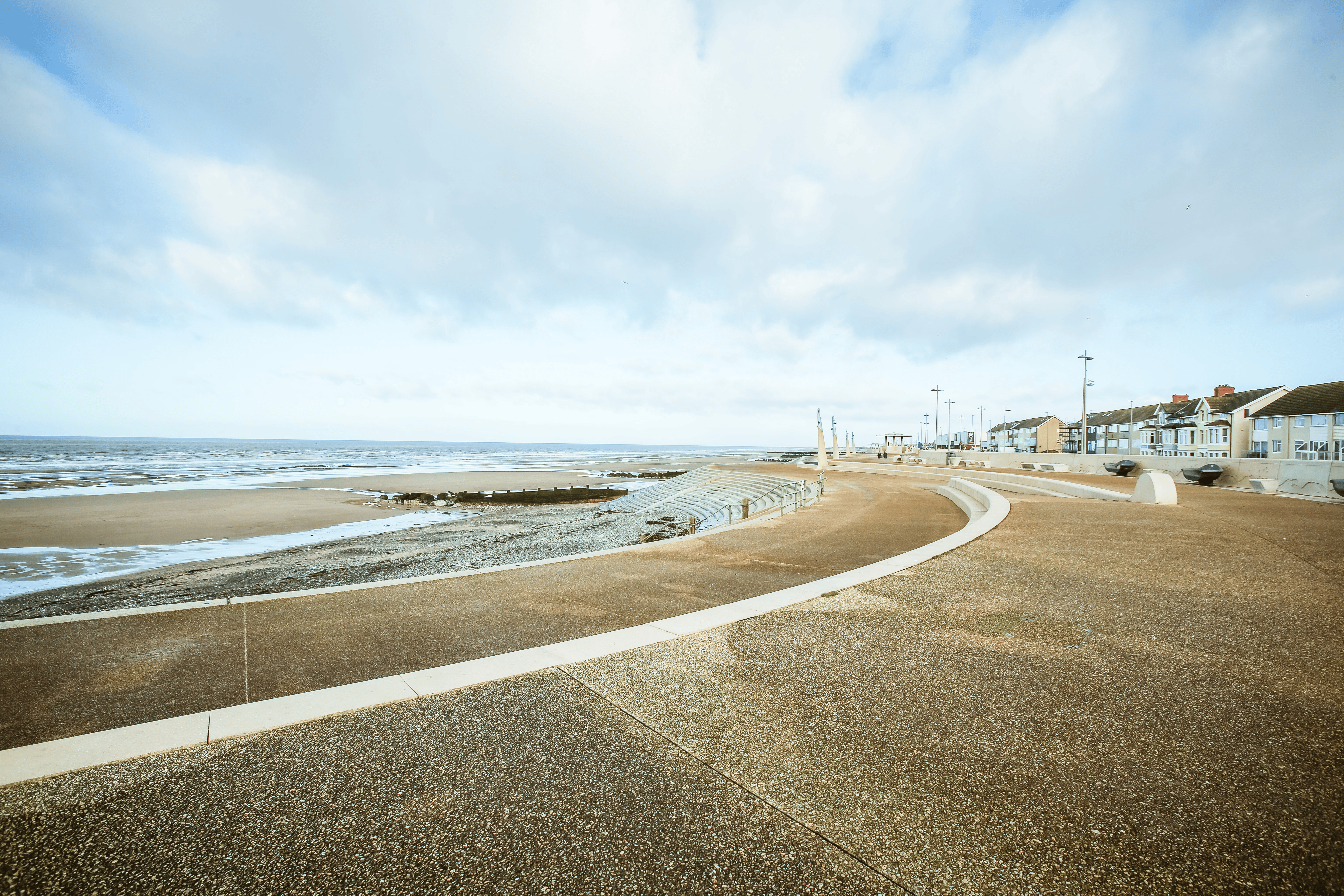 Cleveleys beach and promenade