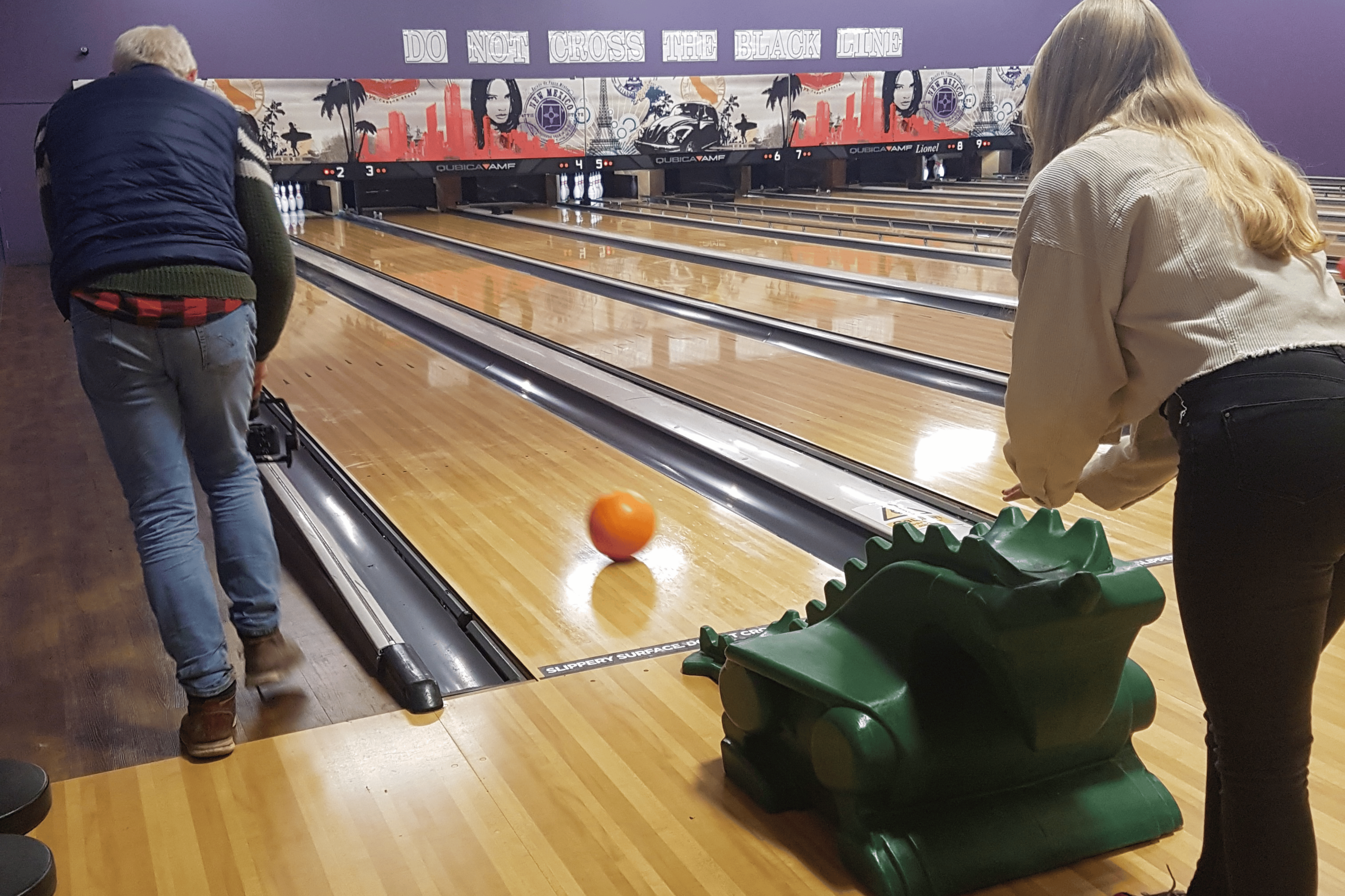 People ten pin bowling at YMCA Bowl Thornton