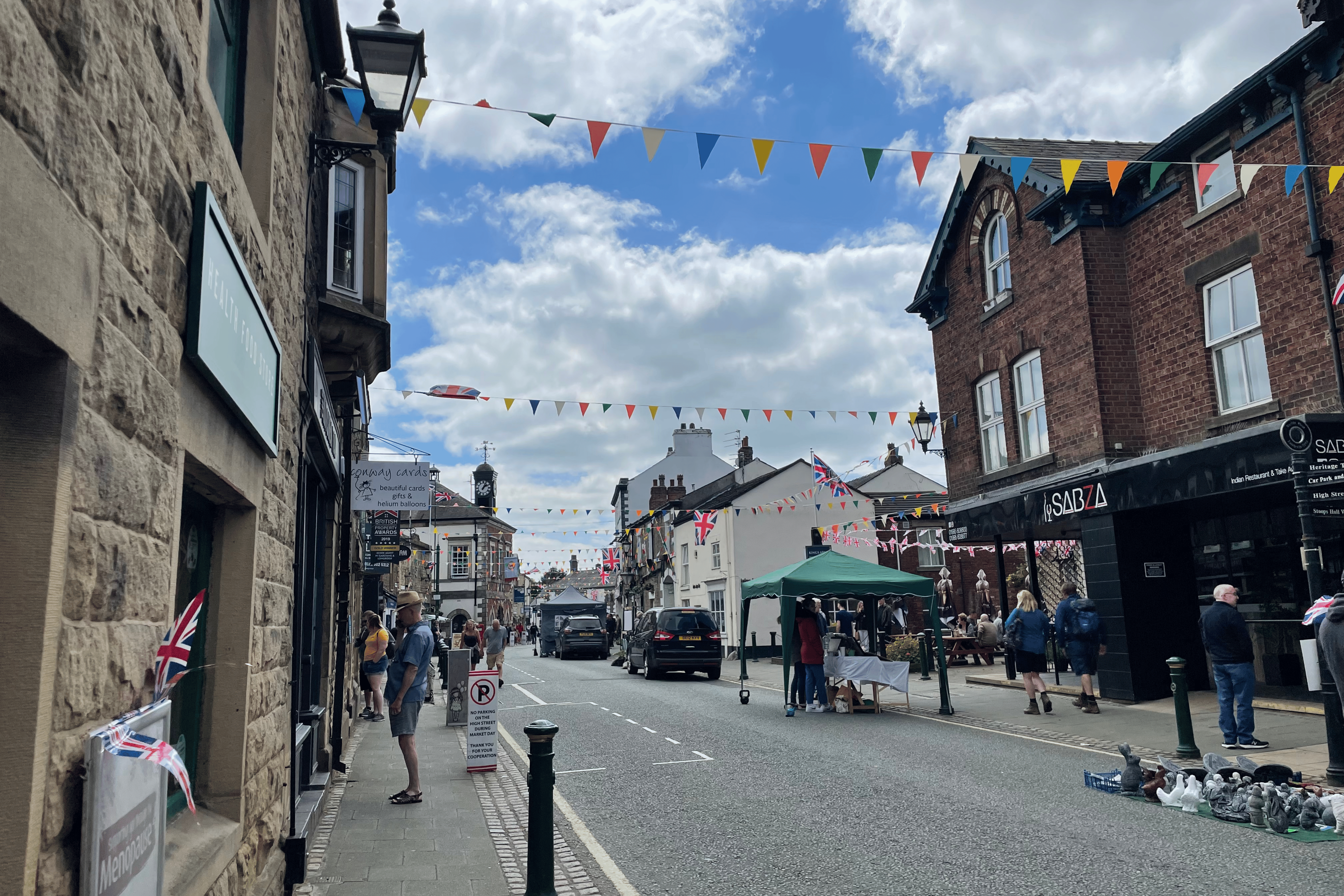 Garstang High Street on market day